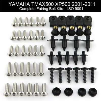 Rozsdamentes acél csavarok teljes készlete Yamaha Tmax 500 XP500 2001 2002 2003 2004 2005 2007 2008 2009 2010 2011 típushoz