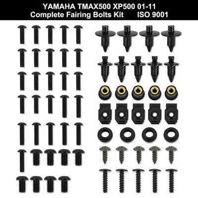Pilnas nerūdijančio plieno varžtų komplektas, tinkantis Yamaha Tmax 500 XP500 2001 2002 2003 2004 2005 2007 2008 2009 2010 2011 m.
