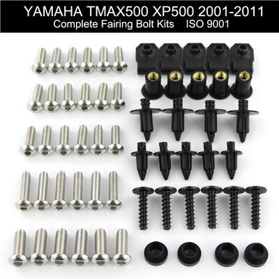 Pilnas nerūdijančio plieno varžtų komplektas, tinkantis Yamaha Tmax 500 XP500 2001 2002 2003 2004 2005 2007 2008 2009 2010 2011 m.