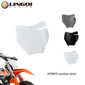 LINGQI RACING motocikla KT 65 priekšējā numura zīme plastmasas putekļu spārna pārsegs KT65 motokrosa netīrumu bedres motocikla piederumiem
