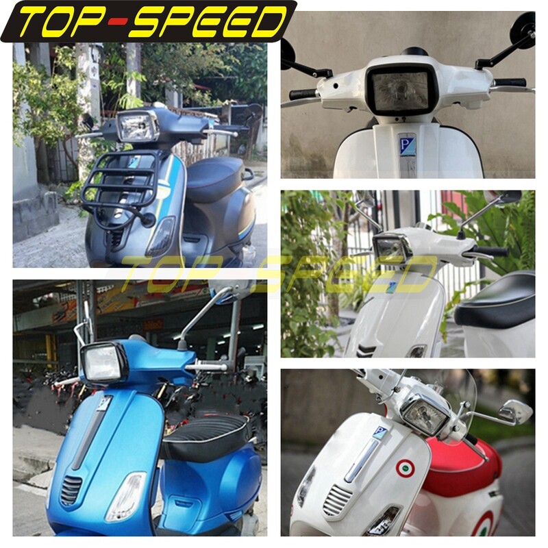 Plastikust esitulede raami tõukeratta esilaterna kaitse, mootorratta esitulede dekoratiivkate S125 S150 S 125 150 2013-20 jaoks