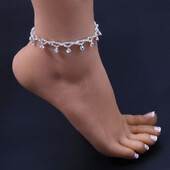 Madinga ištuštinta geometrinė inkrustuota kalnų krištolinė blizganti seksuali paplūdimio grandinėlė