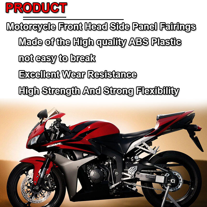 CBR 600RR motociklo priekinio galvos šoninio skydo korpuso rėmo dangtis tinka HONDA CBR600RR CBR600RR F5 2007-2012 priekinių žibintų dangtelio apdailai