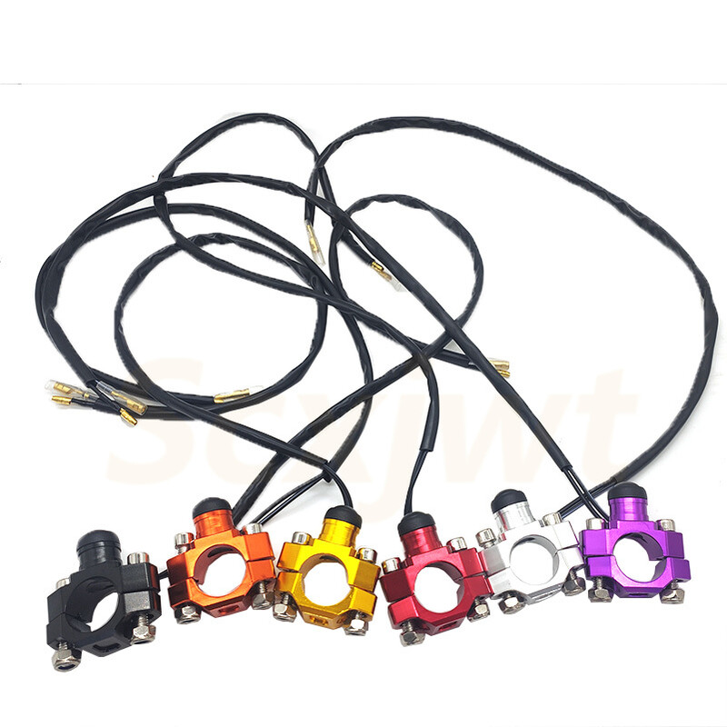 CNC universalus motociklo variklio sustabdymo paleidimo užmušimo jungiklis momentinis mygtuko jungiklis, skirtas Yamaha Kawasaki KTM Honda CRF250 CRF450