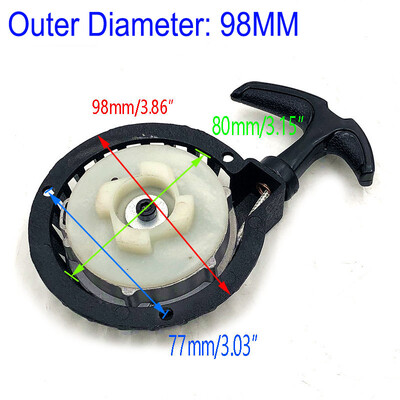 Mini moto keturratis motociklas 47cc 49cc mini automobilis mažas visureigis rankinis traukimo įtaisas aliuminio plokštės starteris