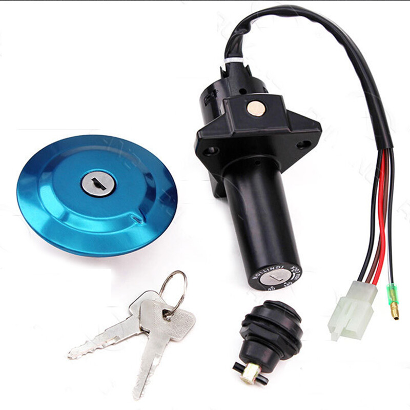 Užrakto rinkinys uždegimo jungiklio kuro dangtelio sėdynės spynos raktai, skirti Yamaha YBR125 JYM125 XTZ125