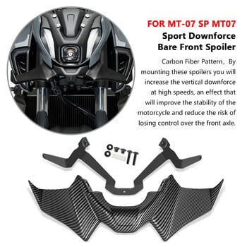 Για MT-07 SP MT07 2021-2024 Αξεσουάρ μοτοσικλέτας Sport mt07 mt07 SP Downforce Naked Forntal Spoilers Aerodynamic Wing Deflector