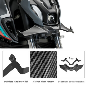 Για MT-07 SP MT07 2021-2024 Αξεσουάρ μοτοσικλέτας Sport mt07 mt07 SP Downforce Naked Forntal Spoilers Aerodynamic Wing Deflector