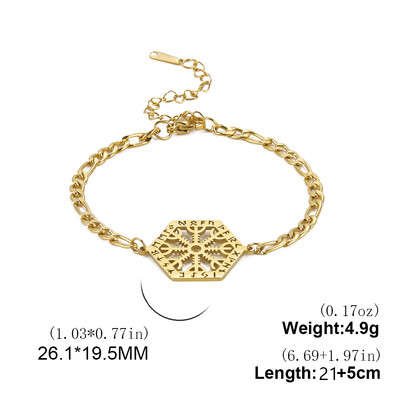 Norvēģijas Vegvisir vikingu kompasa kuloni potītes, vīriešu nerūsējošā tērauda Norvēģija Odin rūna pēda Chian punk kāja amulets rotaslietas dāvana