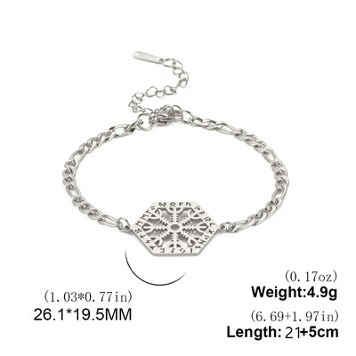 Norvēģijas Vegvisir vikingu kompasa kuloni potītes, vīriešu nerūsējošā tērauda Norvēģija Odin rūna pēda Chian punk kāja amulets rotaslietas dāvana