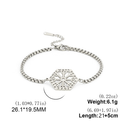 Norvēģijas Vegvisir vikingu kompasa kuloni potītes, vīriešu nerūsējošā tērauda Norvēģija Odin rūna pēda Chian punk kāja amulets rotaslietas dāvana