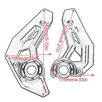 Κατάλληλο για Kawasaki Ninja Z 650 Πλαϊνό κάλυμμα πλαισίου Πάνελ Fairing Guard Protector Ninja650 Z650 2017-2024 Αξεσουάρ μοτοσικλέτας