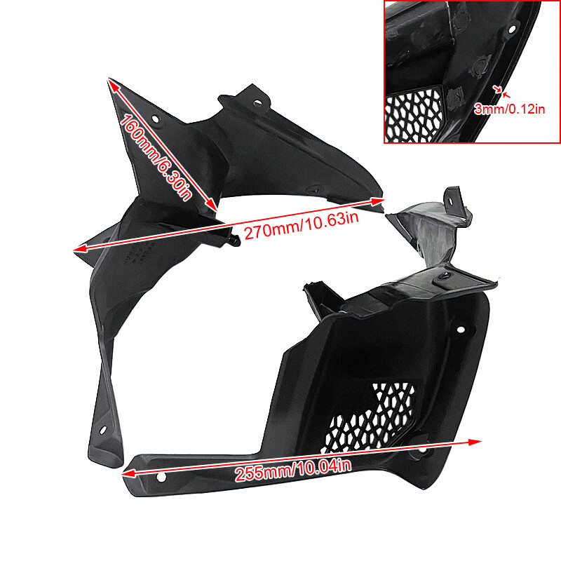 Z 900 Priedai Motociklas Nedažytas vidinis oro įsiurbimo angos šoninio dangčio skydo laikiklio apmušalas Tinka KAWASAKI Z900 2017 2018 2019 m.