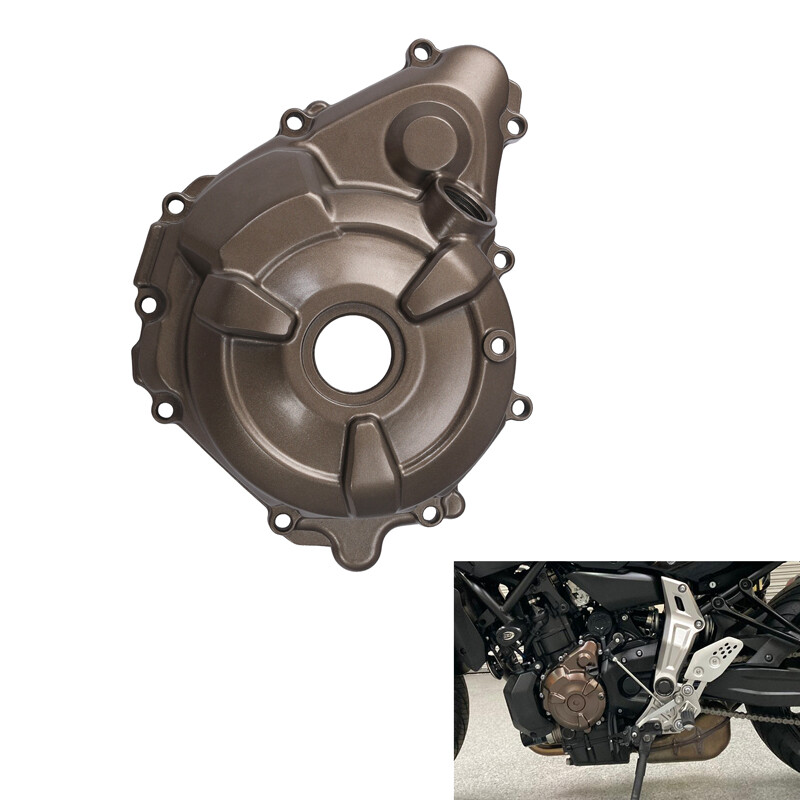 Motorkerékpár bal motor állórész burkolatának forgattyúsháza Yamaha MT07 2021-2024 YZFR7 2022-2024 típushoz