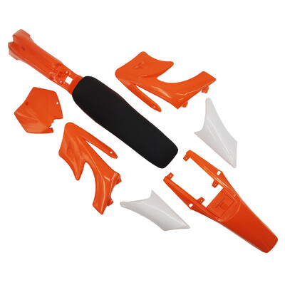 7 spalvų „Apollo“ plastikinių gaubtų kėbulo rinkiniai, priekinis licencijos numeris, sparnas su sėdynės pagalvėle, skirtas 47cc 49cc „Apollo Mini Dirt Bike“