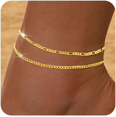 Neperšlampamos auksinės sidabrinės apyrankės moterims 14K paauksuotos nerūdijančio plieno dvisluoksnės susuktos karoliukų apyrankės mergaitėms