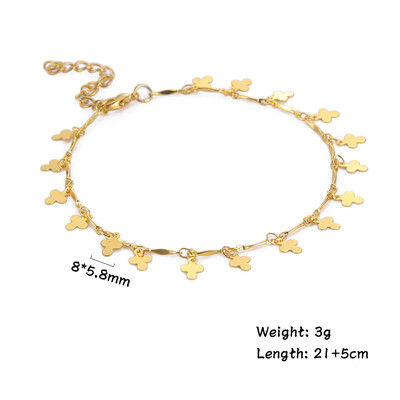 Kkjoy nerūdijančio plieno aukso sidabro spalvos kulkšnys moterims kryžminės kulkšnies pėdos grandinės krikščionių katalikų papuošalai dovanos draugui