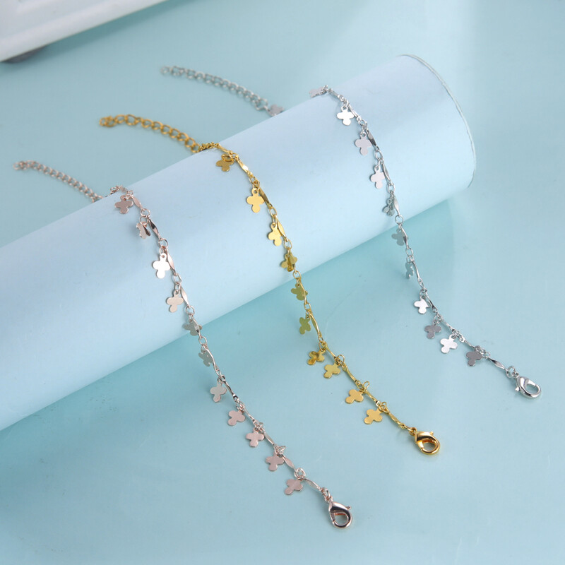 Kkjoy nerūdijančio plieno aukso sidabro spalvos kulkšnys moterims kryžminės kulkšnies pėdos grandinės krikščionių katalikų papuošalai dovanos draugui