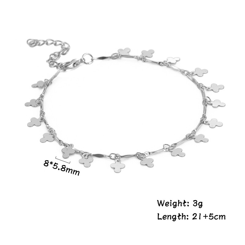 Kkjoy nerūdijančio plieno aukso sidabro spalvos kulkšnys moterims kryžminės kulkšnies pėdos grandinės krikščionių katalikų papuošalai dovanos draugui