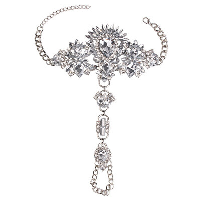 Labākās dāmas pārspīlēta boho stila personības pirksta gredzena potīte ar krāsainiem mākslīgā kristāla piejūras pludmales aksesuāriem