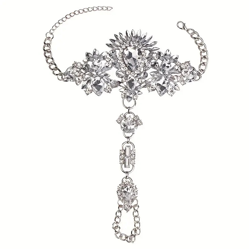 Labākās dāmas pārspīlēta boho stila personības pirksta gredzena potīte ar krāsainiem mākslīgā kristāla piejūras pludmales aksesuāriem