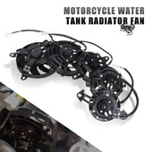 Motocicletă 12V Ventilator de răcire Răcitor de ulei Motor electric Radiator Rezervor de apă pentru 150cc-450cc Pit Dirt Bike Motocicletă ATV Buggy Quad