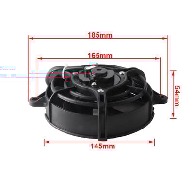 Motocicletă 12V Ventilator de răcire Răcitor de ulei Motor electric Radiator Rezervor de apă pentru 150cc-450cc Pit Dirt Bike Motocicletă ATV Buggy Quad