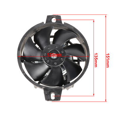 Motocicletă 12V Ventilator de răcire Răcitor de ulei Motor electric Radiator Rezervor de apă pentru 150cc-450cc Pit Dirt Bike Motocicletă ATV Buggy Quad
