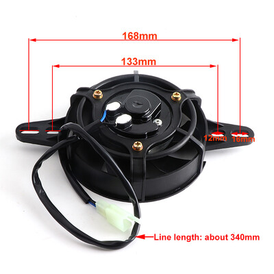 Motocicletă 12V Ventilator de răcire Răcitor de ulei Motor electric Radiator Rezervor de apă pentru 150cc-450cc Pit Dirt Bike Motocicletă ATV Buggy Quad