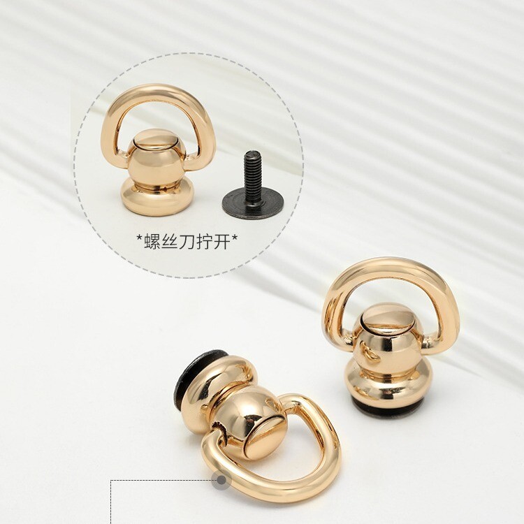 Lūpų dažų maišelio modifikacija Krepšelio modifikacija 2vnt. be kabliuko perforavimo maišui Šoninė sagtis „pasidaryk pats“ besisukanti vienuolio galvutė