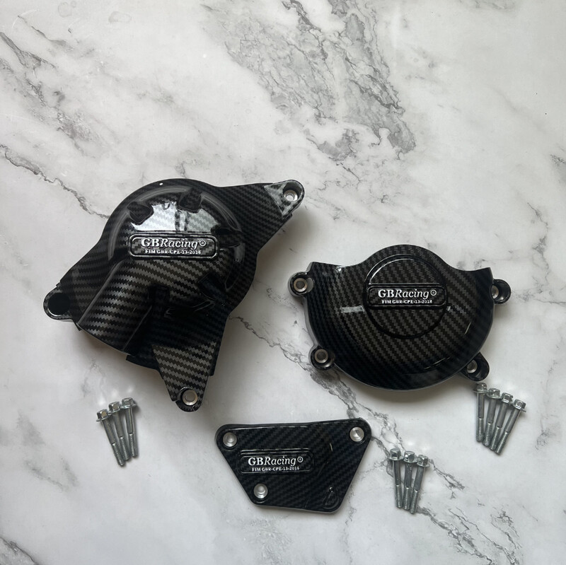 YAMAHA YZF R6 2006-2024+ Variklio apsauginis dangtelis anglies pluošto spausdinimas anglies išvaizda