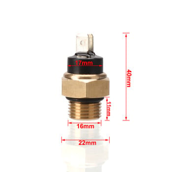 12V мотоциклет електрически радиатор вентилатор за охлаждане M16 температура на водата термостат превключвател температурен сензор за 125 150 200 250 300 400 450