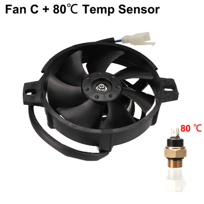 12V motocikla elektriskā radiatora dzesēšanas ventilators M16 ūdens temperatūras termostata slēdža temperatūras sensors 125 150 200 250 300 400 450