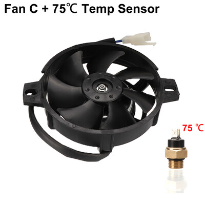 12V motocikla elektriskā radiatora dzesēšanas ventilators M16 ūdens temperatūras termostata slēdža temperatūras sensors 125 150 200 250 300 400 450