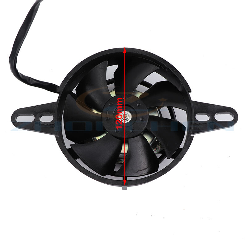 12V motociklo aušinimo ventiliatorius 120mm skirtas 200cc 250cc 300cc purvo duobė motociklas keturratis keturratis alyvos aušintuvas vandens radiatorius elektrinis