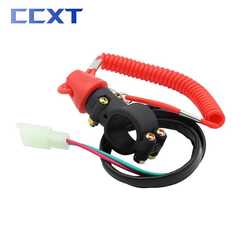 Valties užbortinio variklio variklio užmušimo jungiklio saugos diržas, skirtas Honda Yamaha Kawasaki KTM Suzuki universaliam motociklo keturračiui