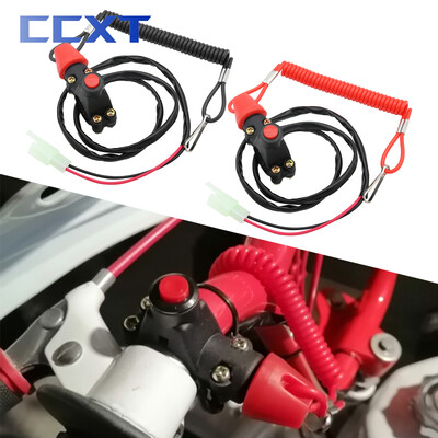 Мотоциклет ATV Tether Lanyard Emergency Kill Stop Engine Switch Push Button за Kawasaki Honda Yamaha Suzuki KTM Motocross Parts