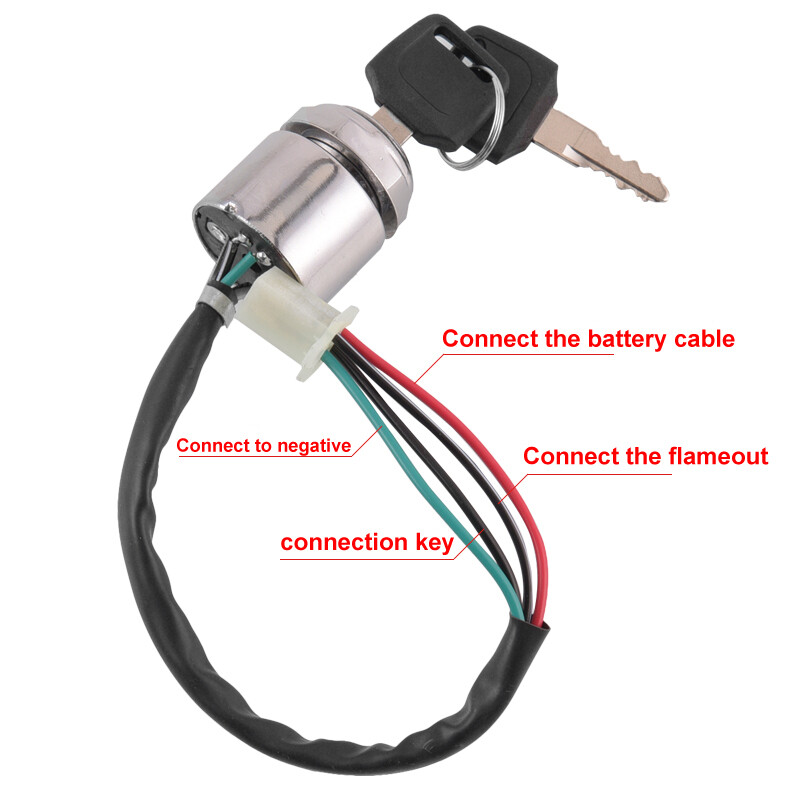 4 laidų keturračių motociklų uždegimo rakto jungiklis 4 ratų gokarto motociklams
