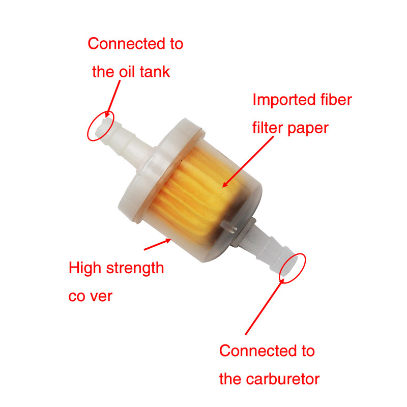 Universali 6 mm žarna motociklo benzino dujos benzino alyvos filtras motorolerio motociklo mopedo motorolerio purvas 1vnt