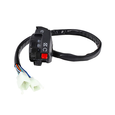 Motociklo elektrinis paleidimo jungiklis Garso posūkio signalų indikatoriaus jungiklis toli arti šviesos mygtukas, skirtas Honda Yamaha KTM Kawasaki etc ATV