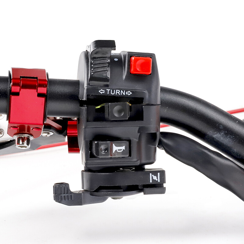 Motociklo elektrinis paleidimo jungiklis Garso posūkio signalų indikatoriaus jungiklis toli arti šviesos mygtukas, skirtas Honda Yamaha KTM Kawasaki etc ATV