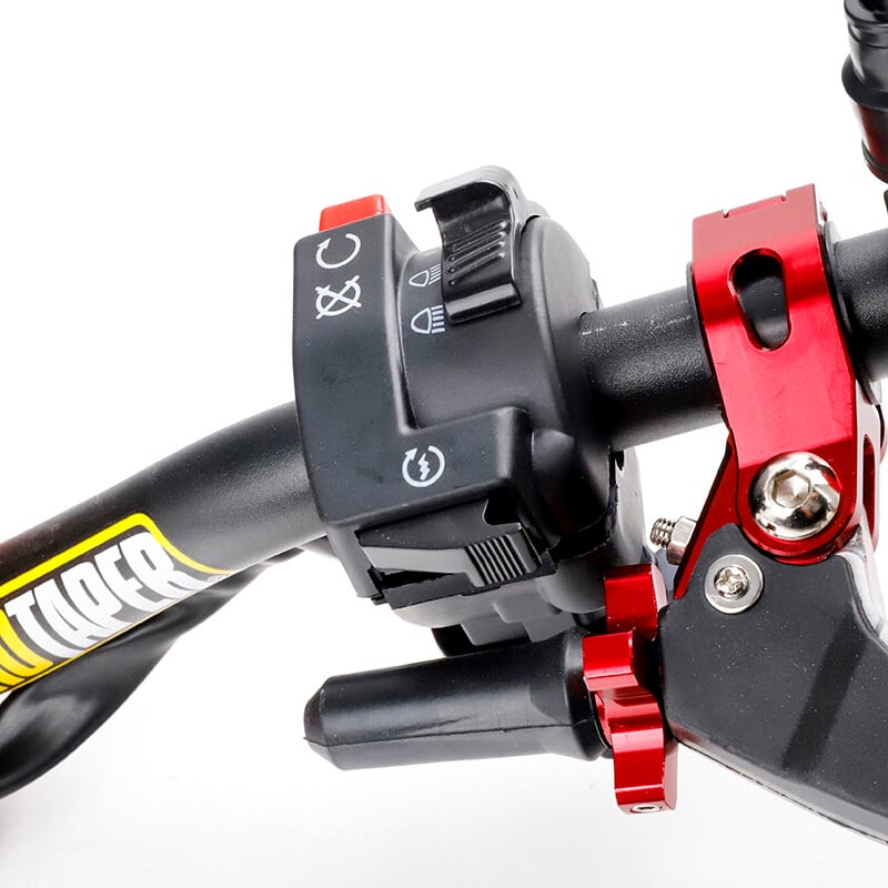 Motociklo elektrinis paleidimo jungiklis Garso posūkio signalų indikatoriaus jungiklis toli arti šviesos mygtukas, skirtas Honda Yamaha KTM Kawasaki etc ATV