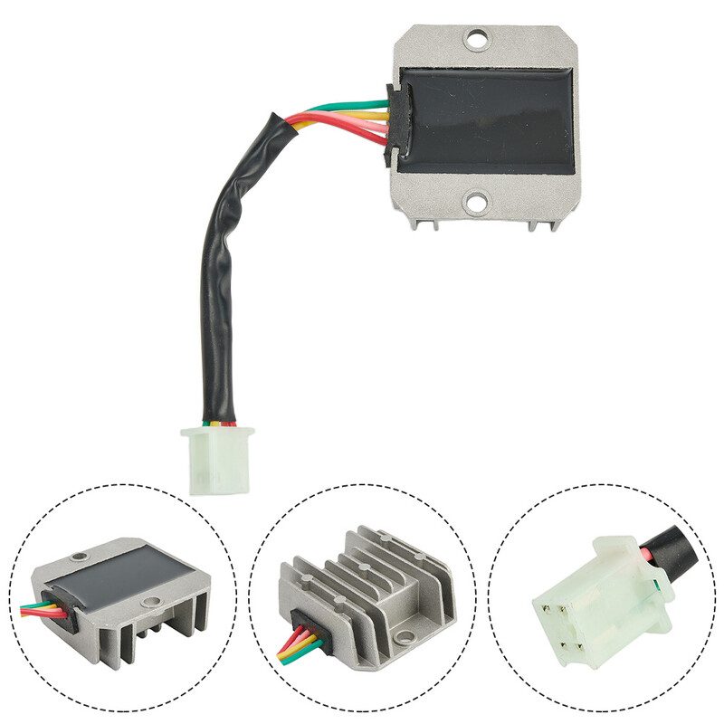 12V 4 laidų pilnos bangos įtampos reguliatoriaus lygintuvas, skirtas keturračiams motociklams, keturračiams, aukštos kokybės įtampos reguliatoriams