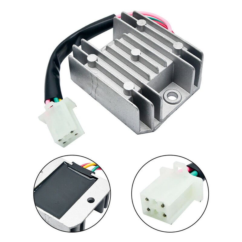 12V 4 laidų pilnos bangos įtampos reguliatoriaus lygintuvas, skirtas keturračiams motociklams, keturračiams, aukštos kokybės įtampos reguliatoriams