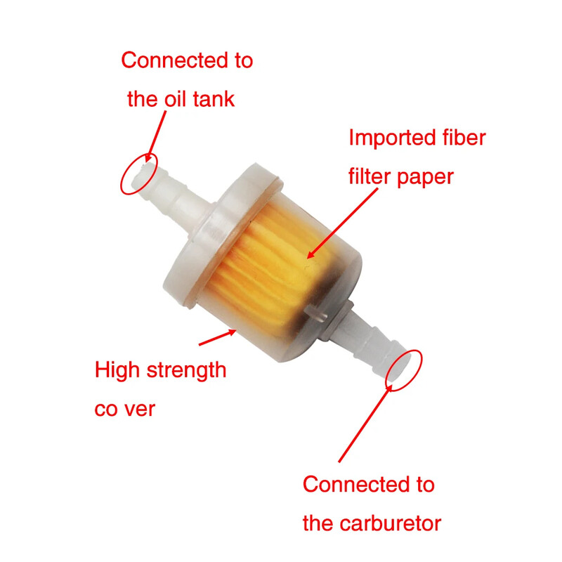 10gab Universāls benzīna gāzes degvielas benzīna eļļas filtrs motorollera motocikla mopēda motorollera netīrumu velosipēda ATV degvielas filtrs