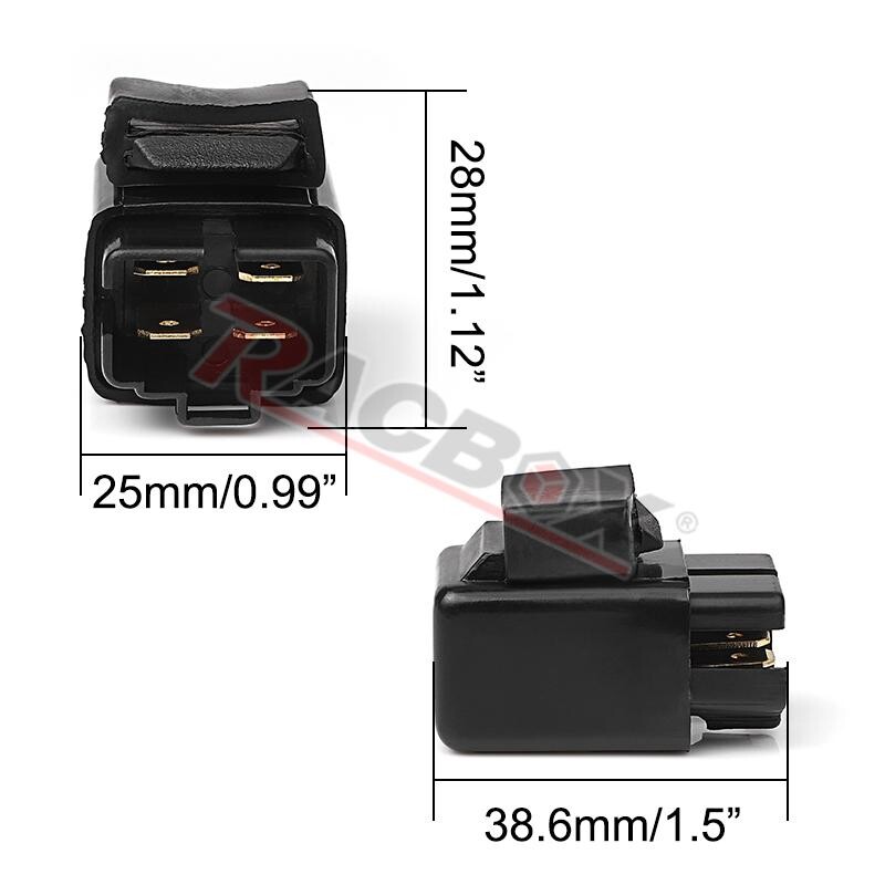 Motocikla releja modulis, melns priekš Suzuki Yamaha Polaris Kawasaki North Star daļas, der ATV UTV motociklam 38740-24X50 38740-39A00