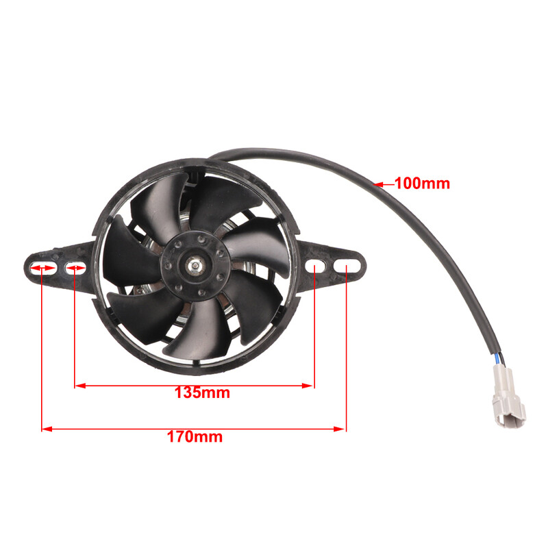 12 V-os univerzális motorkerékpár-radiátor hűtőventillátor olajhűtő vízhűtő elektromos ventilátor 4 hüvelykes 120 mm-es legtöbb Dirt Bike Motocross ATV-hez