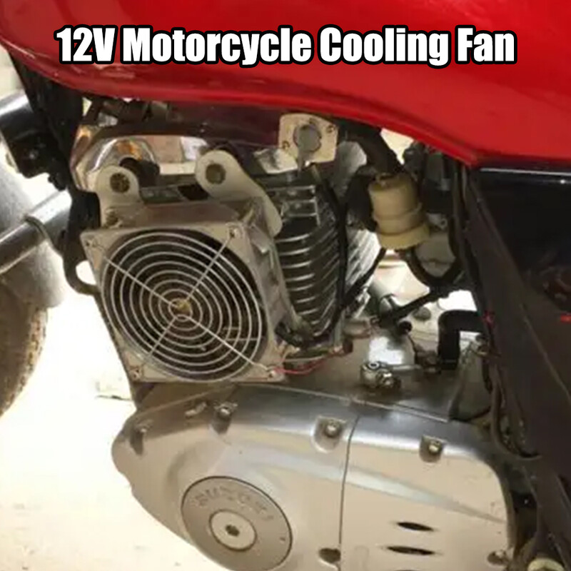 12V Hladnjak motora Univerzalni dodaci za motocikle za 150cc 200cc 250cc ATV motocikle Ventilator za hlađenje Hladnjak spremnika vode za ulje