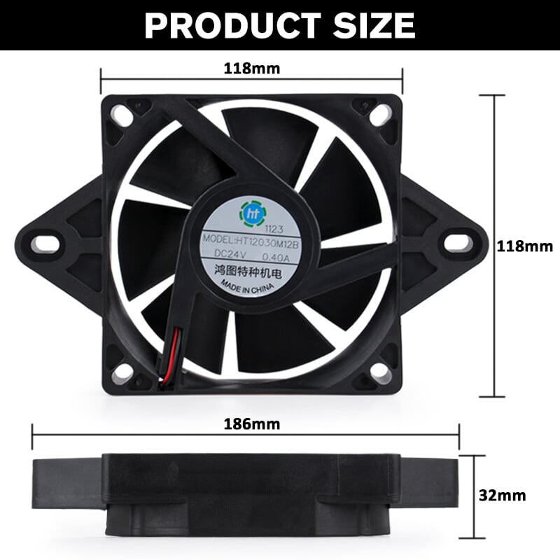 Elektriskā visurgājēja radiatora dzesēšanas ventilators Radiatora dzesēšanas ventilators priekš CRF YZF KXF RMZ KLX Quad ATV Go Kart Buggy Moto siltuma izkliedēšana