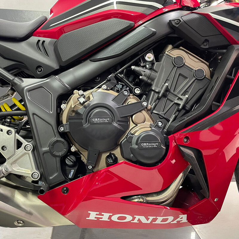 GBRacing variklio apsauga CB650R ir CBR650R variklio dangčio motociklo apsauginių dangtelių apsauginių dėklų rinkinys 2021-2024